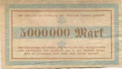 Pirmasens - Stadt - 17.9.1923 - 5 Millionen Mark