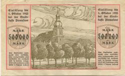 Pirmasens - Stadt - 1.8.1923 - 1.10.1923 - 500000 Mark