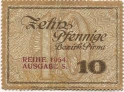 Pirna - Amtshauptmannschaft - - 31.12.1918 - 10 Pfennig