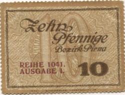Pirna - Amtshauptmannschaft - - 31.12.1918 - 10 Pfennig
