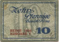 Pirna - Amtshauptmannschaft - - 31.12.1918 - 10 Pfennig