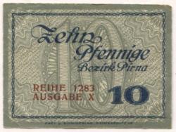 Pirna - Amtshauptmannschaft - - 31.12.1918 - 10 Pfennig