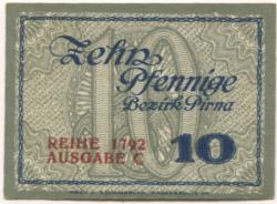 Pirna - Amtshauptmannschaft - - 31.12.1918 - 10 Pfennig