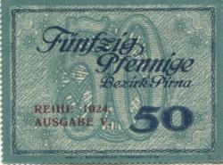 Pirna - Amtshauptmannschaft - - 31.12.1918 - 50 Pfennig