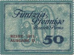 Pirna - Amtshauptmannschaft - - 31.12.1918 - 50 Pfennig