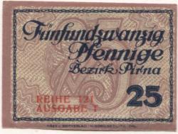 Pirna - Amtshauptmannschaft - - 31.12.1920 - 25 Pfennig