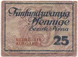 Pirna - Amtshauptmannschaft - - 31.12.1920 - 25 Pfennig