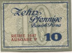 Pirna - Amtshauptmannschaft - - 31.12.1921 - 10 Pfennig