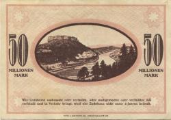 Pirna - Amtshauptmannschaft - 24.9.1923 - 50 Millionen Mark
