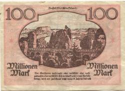 Pirna - Amtshauptmannschaft - 1.10.1923 - 100 Millionen Mark