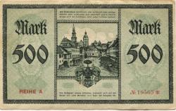 Pirna - Stadt - 1.11.1922 - 500 Mark