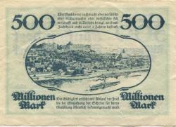 Pirna - Stadt - 15.10.1923 - 500 Millionen Mark