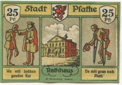 Plathe (heute: PL-Ploty) - Stadt - -- - 25 Pfennig