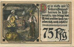 Plau - Stadt - 31.3.1922 - 75 Pfennig