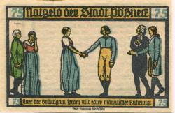 Pößneck - Stadt - 31.7.1921 - 75 Pfennig