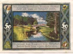 Poppenbüttel (heute: Hamburg) - Gemeinde - 1.7.1921 - 31.12.1921 - 50 Pfennig 