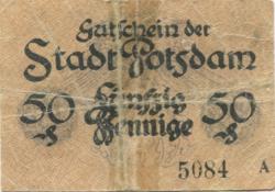 Potsdam - Stadt - 15.2.1919 - 50 Pfennig 