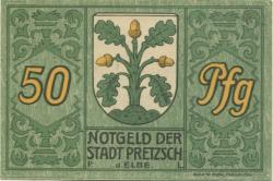Pretzsch - (heute: Bad Schmiedeberg) - Stadt - 10.7.1921 - 50 Pfennig