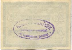 Putlitz - Vorschuss-Verein eGmuH - 20.5.1918 - 1.7.1920 - 25 Pfennig 