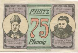 Pyritz (heute: PL-Pyrzyce)  - Stadt - 1.11.1921 - 75 Pfennig 