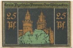 Pyritz (heute: PL-Pyrzyce)  - Kreisbank - 1.4.1921 - 25 Pfennig 