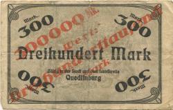 Quedlinburg - Stadt - -- - 300000 Mark