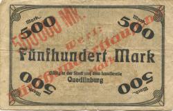 Quedlinburg - Stadt - -- - 500000 Mark