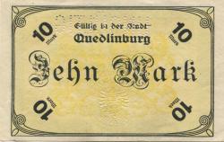 Quedlinburg - Stadt - Oktober 1918 - 10 Mark 