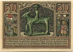 Querfurt - Stadt - August 1921 - 50 Pfennig