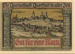Querfurt - Stadt - 24.8.1921 - 1 Mark 