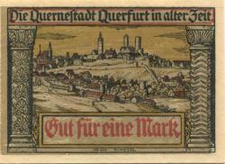 Querfurt - Stadt - 24.8.1921 - 1 Mark