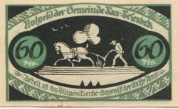 Raa-Besenbek - Gemeinde - - 31.12.1921 - 60 Pfennig 