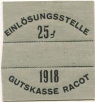 Racot - Großherzogliche Herrschaft - 1918 - 25 Pfennig 