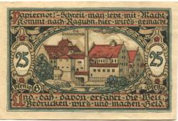 Raguhn - Stadt - August 1921 - 25 Pfennig 