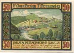 Ranis - Kreis Ziegenrück - 30.7.1921 - 50 Pfennig
