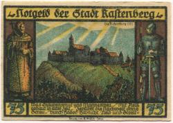 Rastenberg (Bad) - Stadt - -1.9.1921 - 75 Pfennig