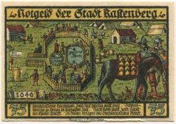 Rastenberg (Bad) - Stadt - -1.9.1921 - 75 Pfennig 