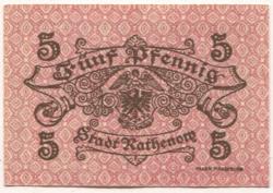 Rathenow - Stadt - 1.5.1917  - 5 Pfennig 