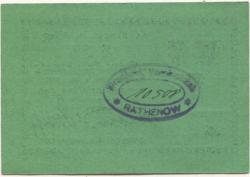 Rathenow - Westhavelländische Vereinsbank EGmbH - 1.3.1917 - 1.12.1920 - 5 Pfennig