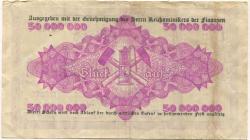 Recklinghausen und Buer - Kreis und Stadt Recklinghausen, Stadt Buer - 15.9.1923 - 50 Millionen Mark 