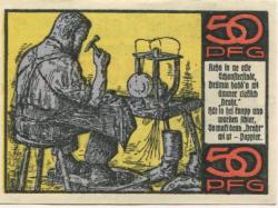 Rehna - Stadt - 18.8.1921 - 31.12.1922 - 50 Pfennig