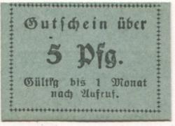 Reichenbach (heute: PL-Dzierzoniów) - Detaillisten-Verein - -- - 5 Pfennig