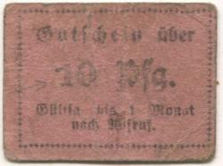 Reichenbach (heute: PL-Dzierzoniów) - Detaillisten-Verein - -- - 10 Pfennig