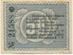 Reichenbach - Stadt - - 31.12.1919 - 50 Pfennig