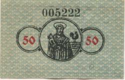 Reinerz (Bad) (heute: PL-Duszniki-Zdrój) - Hanke, Hermann, Mechanische Weberei - 1.11.1918 - 50 Pfennig