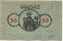 Reinerz (Bad) (heute: PL-Duszniki-Zdrój) - Hanke, Hermann, Mechanische Weberei - 1.11.1918 - 50 Pfennig