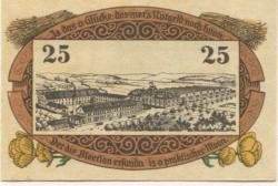 Reinerz (Bad) (heute: PL-Duszniki-Zdrój) - Hanke, Hermann, Mechanische Weberei - 1.4.1921 - 25 Pfennig