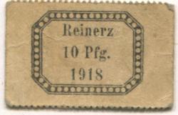 Reinerz (Bad) (heute: PL-Duszniki-Zdrój) - Wedel, von, Haus-Industrie-Organisation für Handweberei in Schlesien, Centralbüro - 1918 - 10 Pfennig