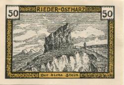 Rieder (heute: Ballenstedt) - 1.9.1921 - 50 Pfennig 