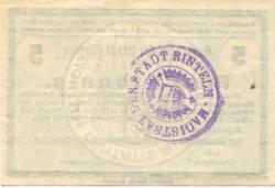 Rinteln - Stadt - 25.10.1918 - 5 Pfennig 